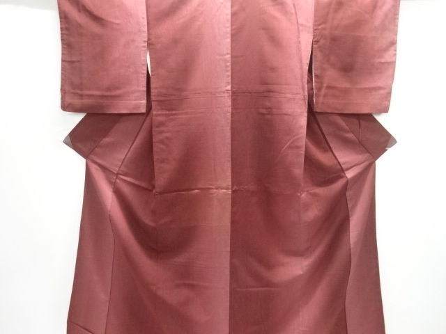 JAPANESE KIMONO / ANTIQUE OMESHI / TAISHO ROMAN STYLE / SILK / WOVEN GRAIN OF WOOD